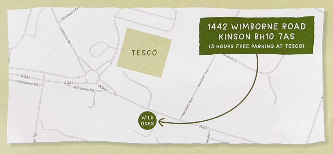 Wild Ones Play Cafe Kinson Bournemouth map drawing